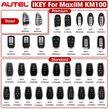 1/2/3/5 шт. Универсальные многомодельные ключи AUTEL MaxiIM KM100 IKEY серии Smart Remote от автомобиля для BMW/HONDA/NISSAN/Hyundai
