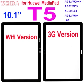 10,1 ”Сенсорный для Huawei MediaPad T5 L09 AGS2-W09 Сенсорный экран Переднее Стекло Внешняя Стеклянная Панель Объектива Замена AGS2-L03 AGS2-W19