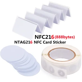 10шт Ntag216 NFC-карта наклейка 13,56 МГц Ntag 216 RFID-карты смарт-карта NFC-метка наклейка RFID-метки для всех телефонов NFC