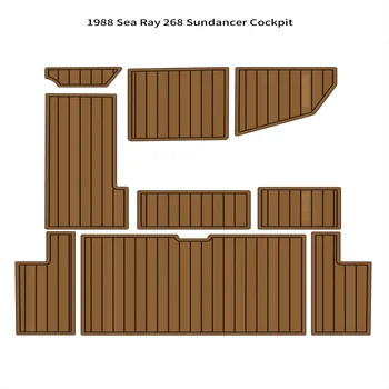 1988 Sea Ray 268 Sundancer Коврик для кокпита Лодки из пены EVA, коврик для пола из искусственного тика