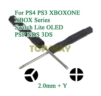 200 Шт. Для Playstation 4 PS4 PS3 XBOXONE XBOX Series Switch Lite OLED Оборудование для PSP NDS 3DS Контроллер Отвертка 2,0 мм Крест + Y Torx