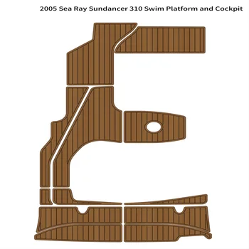2005 Sea Ray Sundancer 310 Платформа для Плавания Кокпит Коврик Лодка EVA Пенопласт Тиковый Пол