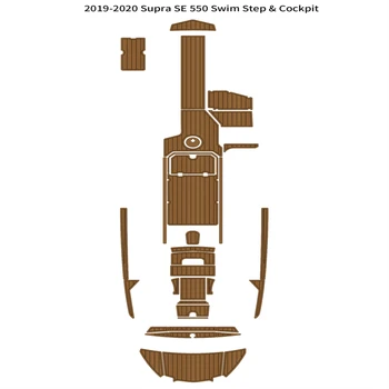 2019-2020 Supra SE 550 Коврик для Купания в кокпите из Вспененного Тикового дерева Supra для плавания