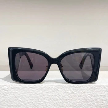 2023 солнцезащитные очки в квадратной оправе наивысшего качества, мужские и женские модные очки с кошачьими ушками