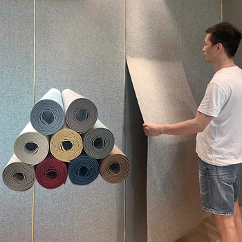 3D обои, утолщенные ударопрочные обои, самоклеящиеся Наклейки для украшения стен спальни, водонепроницаемые украшения