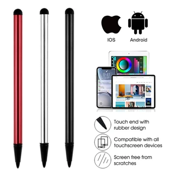 3шт Стилус 2 в 1 Ручка Сенсорный карандаш для планшета iPad, телефона, ПК, Емкостный стилус для экрана, стилус для iPhone, Android Samsung
