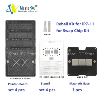 Amaoe MB Swap CNC Board BGA Набор Трафаретов для Реболлинга iPhone 7 7P 8 8P X XS 11 Pro Max Материнская плата CPU Nand Baseband EEPROM