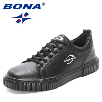 BONA/Новинка 2023, Дизайнерская Мужская Обувь для отдыха, Вулканизированная Обувь на платформе, Комфортные Мужские Легкие кроссовки, обувь для ходьбы