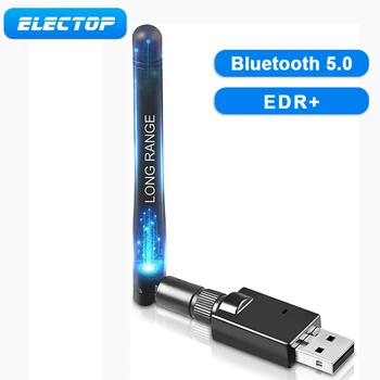 ELECTOP Беспроводной Bluetooth 5,0 Передатчик Приемник Антенна USB Bluetooth Ключ Для Наушников Динамик Адаптер для Win 10/8/8.1/7