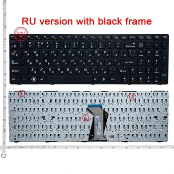 GZEELE Новая клавиатура RU с рамкой для Lenovo 25201827 MP-10A33SU-686C 25201887 25203896 25203926 25203956 Русская клавиатура черная