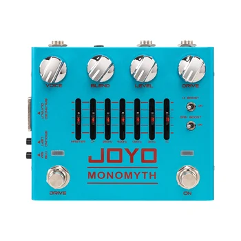 JOYO R-26 MONOMYTH Bass предусилитель, педаль эффектов, канал овердрайва с 6-полосным графическим эквалайзером, обеспечивающий имитацию реального тона усилителя