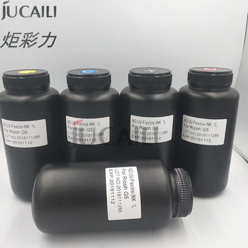 Jucaili 1000 мл СВЕТОДИОДНЫЙ УФ гибкие чернила для мягкого материала для печатающей головки Ricoh Gen4/Gen5 для Большого планшетного струйного принтера Allwin Xuli