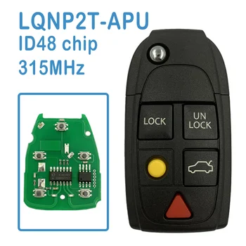 LQNP2T-APU Автоматический Умный Пульт Дистанционного Управления 4 + 1 Кнопки 315 МГц ID48 Чип 8688799 Заменить Автомобильный Смарт-ключ Для Volvo S60 S80 V70 XC70 XC90 04-15