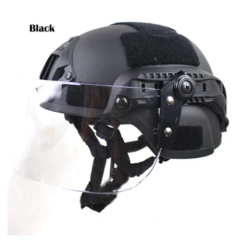 MICH2000 Экшн-версия Патрульного Тактического Шлема Прозрачная Защитная Маска От Беспорядков CS Anti-face Safe Защитный шлем