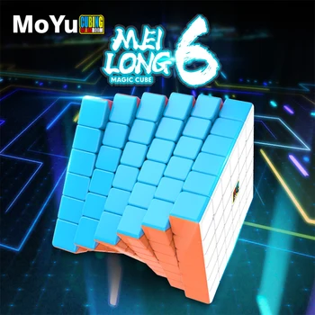 Moyu MFJS Meilong 6x6x6 Magic Speed Cube Без наклеек Moyu MFJS Meilong 6x6x6 Детские подарки Souptoys Головоломка Cubo Magico