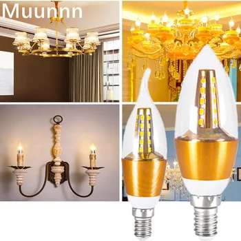 Muunnn LED 220V E27 Ретро Edison LED E14 Лампа Накаливания 110V Электрическая Лампочка Стеклянная Колба Старинные Люстры Свет Свечи