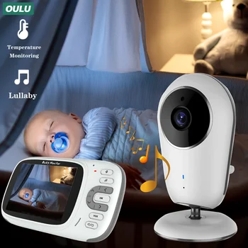 OULU 3,2-дюймовый Беспроводной видеомонитор BabyMonitor Камера Безопасности Ночного видения Babyphone Домофон Контроль температуры Няня Няня