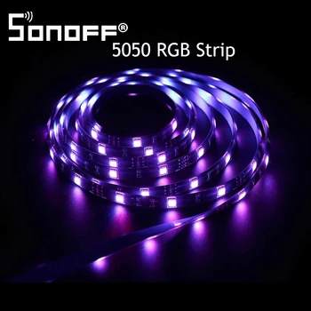 SONOFF WiFi L1 Dimmable Light Strip Smart LED Водонепроницаемый 5050 RGB Полосы Света Гибкий Комплект 2 м/5 М Работает С Alexa Google Home