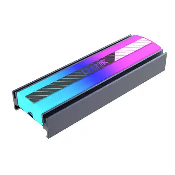 SSD Радиатор M.2 Luminous Solid Disk Cooler M2 SSD Кулер Простота установки Эффективное Рассеивание тепла Для ПК и ноутбуков M.2 SSD