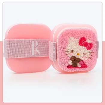 Sanrio Аниме Hello Kitty Губка для ванны Пенящаяся Удобный Аромат розового молока Милые предметы домашнего обихода подарок