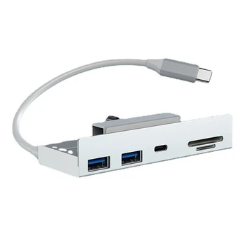 USB C 3,2 10 Гбит/с USB-концентратор C, алюминиевый адаптер USB-концентратора 5 в 1 с 2 портами USB A (10 Гбит/с), порт Type-C (10 Гбит/с)