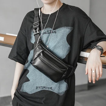Xiao.P Уличная сумка через плечо, модный корейский тренд, сумка для верховой езды, нагрудная сумка, мужская поясная сумка, персонализированная повседневная мужская сумка