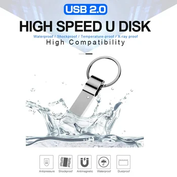 Z-SUIT 2023 Новый U-диск Металлический USB Флэш-накопитель 64 ГБ/32 Г/128 ГБ Быстро Считываемые флешки USB Memory Stick Флешки Водонепроницаемая вспышка USB