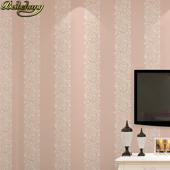 beibehang papel de parede 3d рельефный вертикальный рулон обоев в полоску с флокированием, обои для гостиной, домашний декор