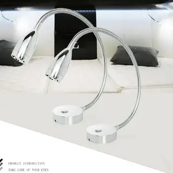 Автомобильная Лампа Для Чтения Лодка Светодиодная Настольная Лампа с Вращением на 360 ° Конструкция Гибкого Шланга