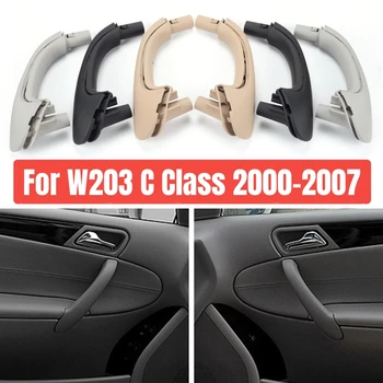 Автомобильная Передняя левая Правая внутренняя дверная ручка, крышка, аксессуары для интерьера, ручки для Mercedes Benz W203 2000-2007