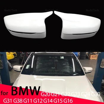Белая Крышка Зеркала M Style Автомобильная Боковая Крышка Зеркала заднего Вида С Накладкой Для BMW G11 G12 G14 G15 G16 G22 G23 G24 G30 G31 G38 G20 G28