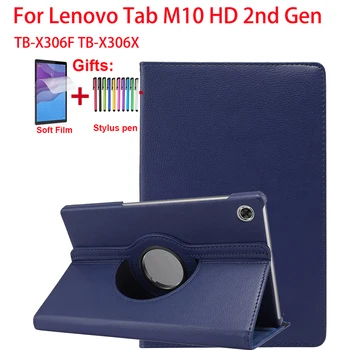 Вращающийся на 360 Градусов Чехол Для Lenovo Tab M10 HD 2-го поколения TB-X306F TB-X306X 10-дюймовый Чехол Для Lenovo Tab M10 2-го поколения 10,1 