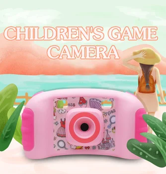 Детская игровая камера, мини-маленькая зеркальная камера, милый мультяшный цифровой фотоаппарат, детская камера, подарок-головоломка