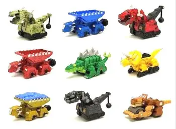 Динозавровый грузовик Dinotrux, съемный игрушечный автомобиль с динозавром, мини-модели, Новые детские подарки, игрушки, модели динозавров, Мини-игрушки для детей