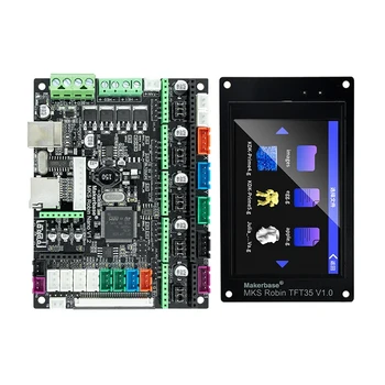 Для Makerbase MKS Robin Nano V1.2 Материнская плата 3D-принтера ESP32 MCU Плата Управления С сенсорным экраном TFT35 Комплект деталей