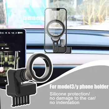 Для Tesla Модель 3/Y Универсальный Магнитный Автомобильный держатель для телефона, Прочное Автомобильное крепление для телефона на Вентиляционное отверстие