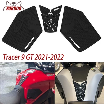 Для YAMAHA tracer 9 TRACER9 TRACER 9 GT 2021 2022 Наклейка на бак мотоцикла Накладка Нескользящая Боковая Накладка На Топливный бак Резиновые Водонепроницаемые Наклейки