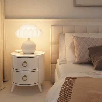 Итальянская архитекторская настольная лампа для освещения домашнего офиса, 6 цветов и 3 варианта освещения изголовья кровати в спальне, настольные лампы в кремовом стиле