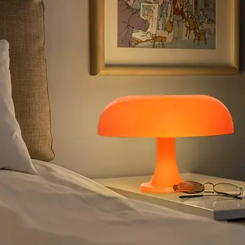 Итальянская дизайнерская светодиодная настольная лампа-гриб для прикроватной тумбочки в спальне отеля, освещение для украшения гостиной, современные минималистичные настольные лампы