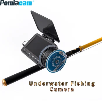 Камера для подводной рыбалки, портативная камера для поиска рыбы HD 1000 ТВЛ Инфракрасная светодиодная водонепроницаемая камера с 4,3-дюймовым ЖК-монитором