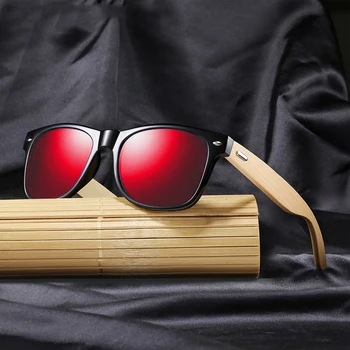 Классические Солнцезащитные очки из дерева и Бамбука, Мужские И Женские Поляризованные UV400, Винтажные Солнцезащитные Очки для вождения, Черные Очки для рыбалки, Очки UV400