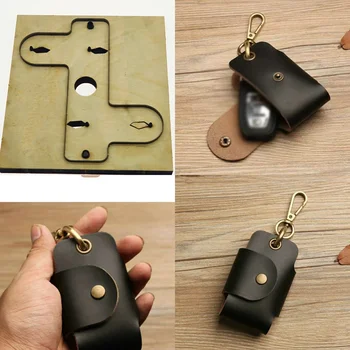 Кожаный чехол для ключей от автомобиля, форма для высечки ножей 