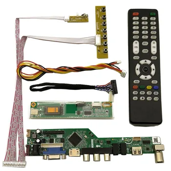 Комплект мониторов для LTN170X2-L02 L01 103 TV + HDMI + VGA + AV + USB ЖК-светодиодный экран Плата Контроллера Драйвер 1440*900 30 контактов 1-CCFL