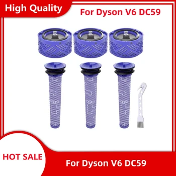 Комплект фильтров HEPA До и после двигателя Для пылесоса Dyson V6 DC59, подходящие детали DY-96674101 и DY-96566101