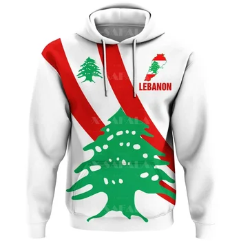 Ливан, Бейрутский флаг, Полигональный Стиль, Толстовка на молнии с 3D принтом, Мужской Пуловер, Толстовка с капюшоном, Джерси, Спортивные костюмы, Верхняя одежда, пальто, Повседневная