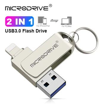 Металлический USB 3,0 Флэш-накопитель 128 ГБ 256 ГБ OTG Флеш-накопитель 512 ГБ 64 ГБ USB 3,0 Флэш-диск для iPhone Pro/plus/XR USB Memory Stick
