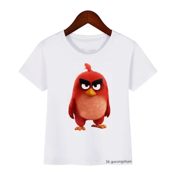 Модная Новая детская футболка с забавным принтом животных и Птиц, футболка для мальчиков с героями мультфильмов, Летние топы в стиле Харадзюку, Милые футболки для девочек, Оптовая продажа