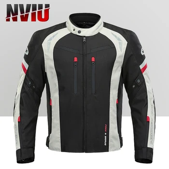 Мужская мотоциклетная куртка HEROBIKER, водонепроницаемая, четыре сезона, износостойкое мото-пальто, Светоотражающая зимняя куртка для мотокросса
