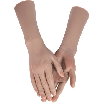 Мужская силиконовая рука-манекен с гибкими пальцами для показа часов-браслетов, реквизит для фотосъемки