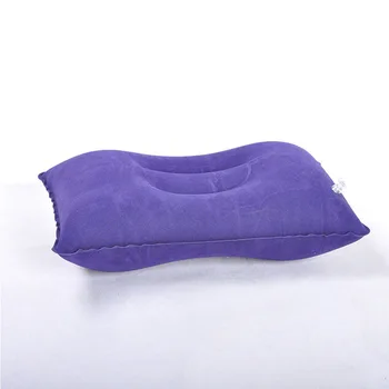 Новая флокированная Надувная подушка Для Одиночной наружной Палатки Портативная Подушка в Елочку Офисная Подушка для сна